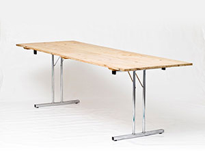 Lej 240x80 cm Udlejning af borde til 10 personer